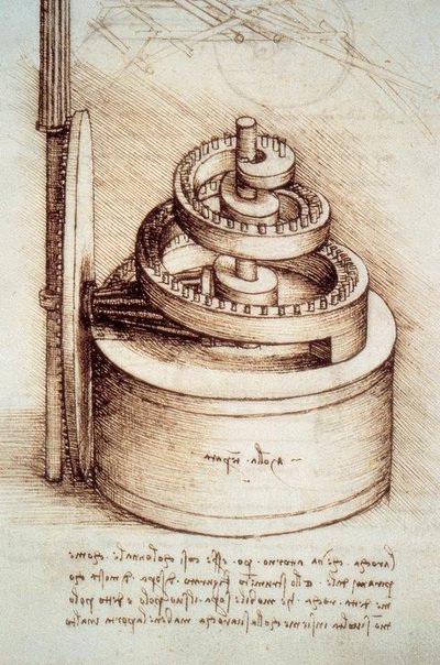 Molla di un orologio da Leonardo da Vinci